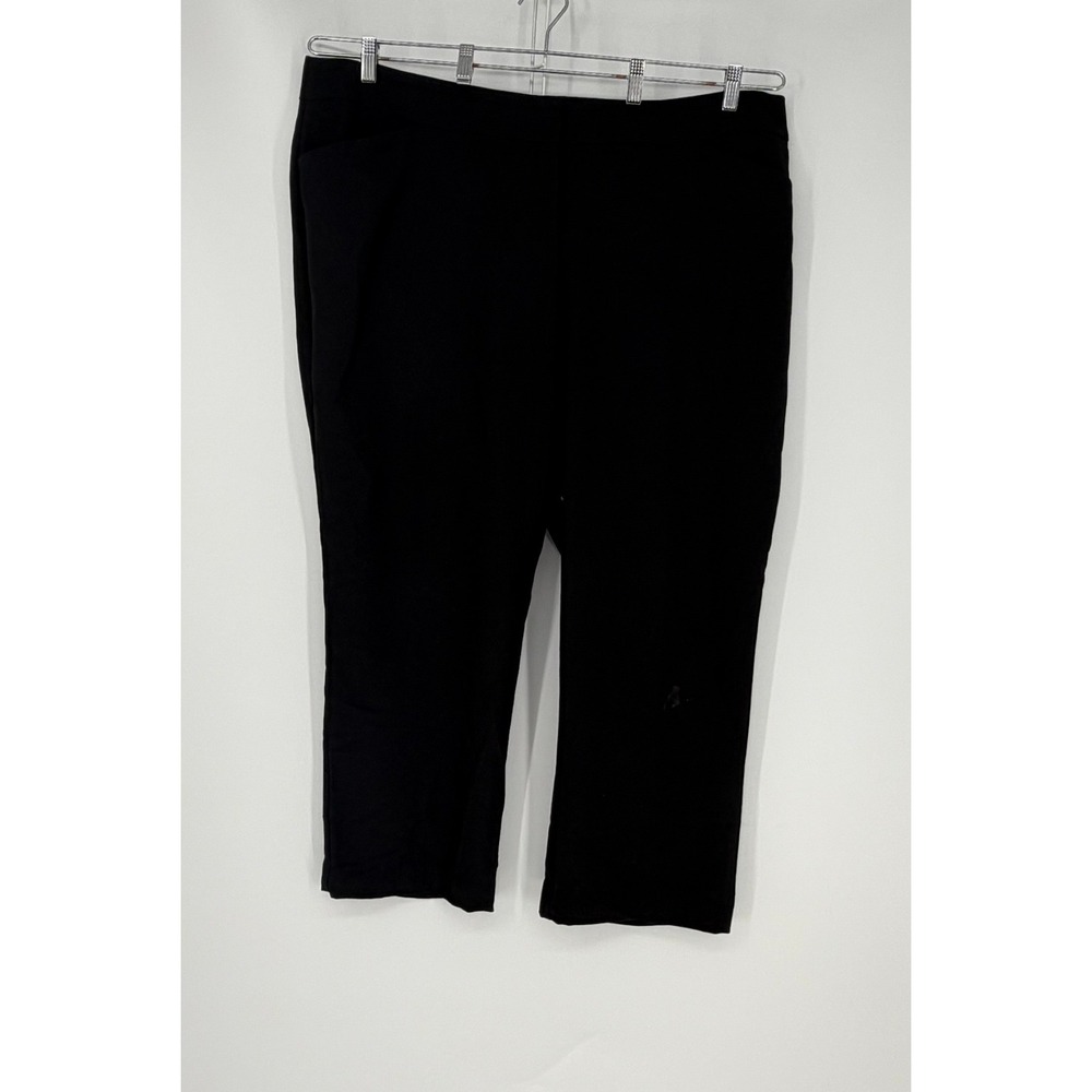 JM Collection Pants Womens 24WP Black Tummy Control Stretch Workwear Office Chic